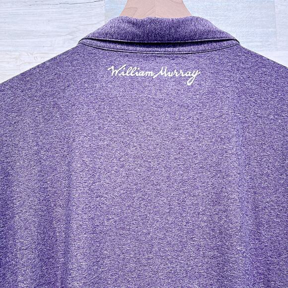 William Murray Classic Performance Golf Polo Shirt Heather Purple Mens XXL 2XL - Picture 6 of 8